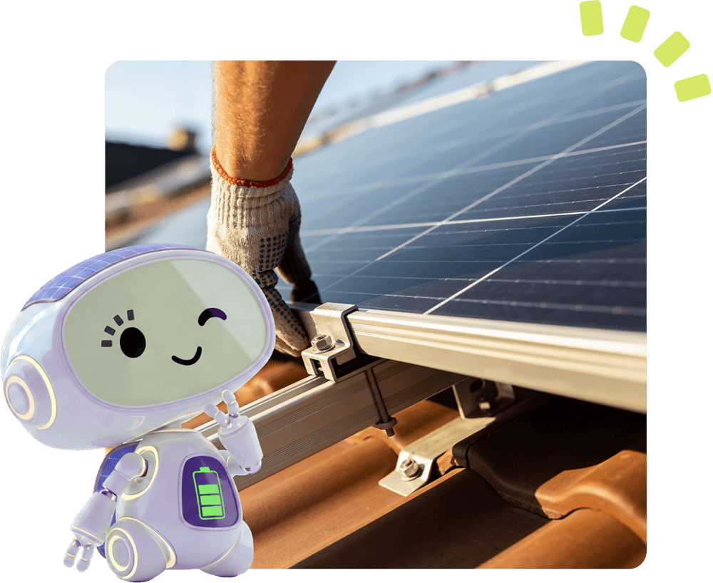 Installing solar panels to a roof