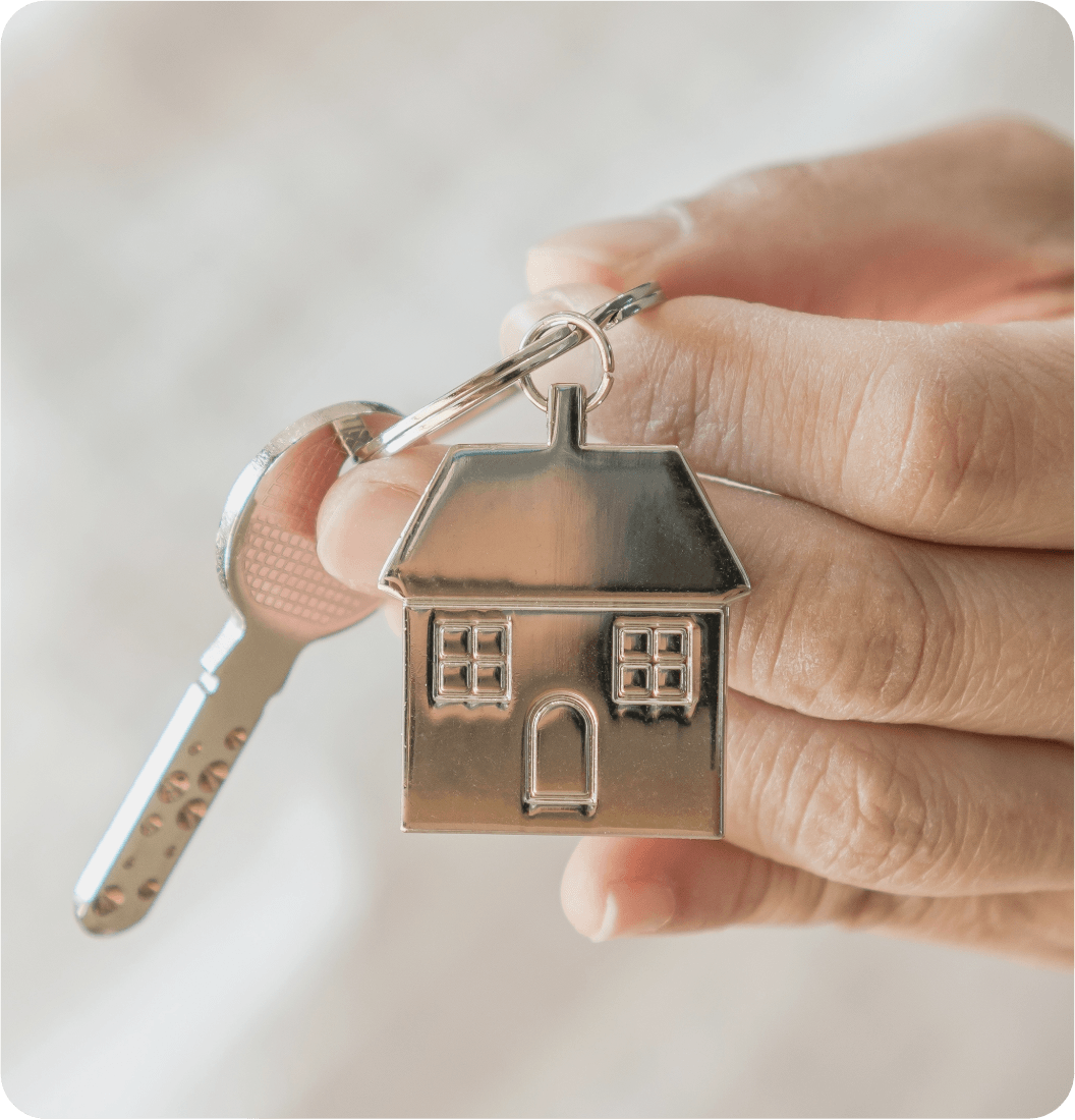 Keys to a house being given